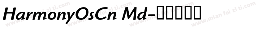 HarmonyOsCn Md字体转换